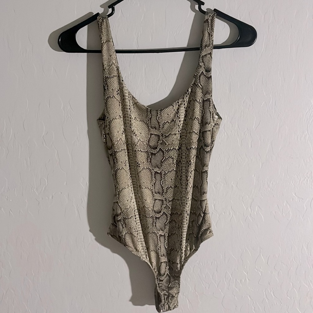 snake skin body suit!